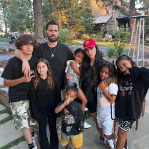 Mason Disick Rocks Longer Hair in Rare Snap With Aunt Kim Kardashian 078