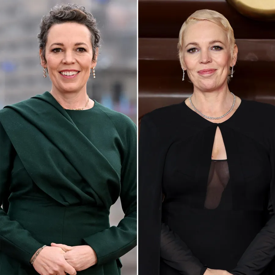 Olivia Colman celeb hair changes gallery update