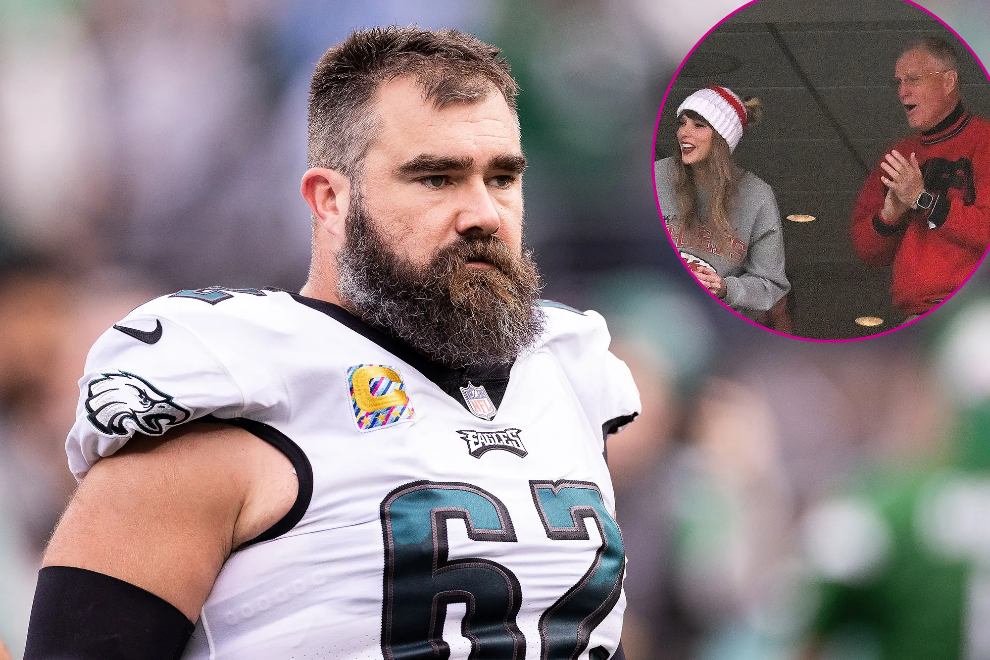Promo Jason Kelce Doesn't Like Seeing Taylor Swift Dad Wearing Chiefs Gear