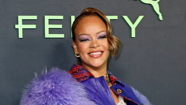 FEAT Rihanna attends the FENTY x PUMA Sneaker Launch Party