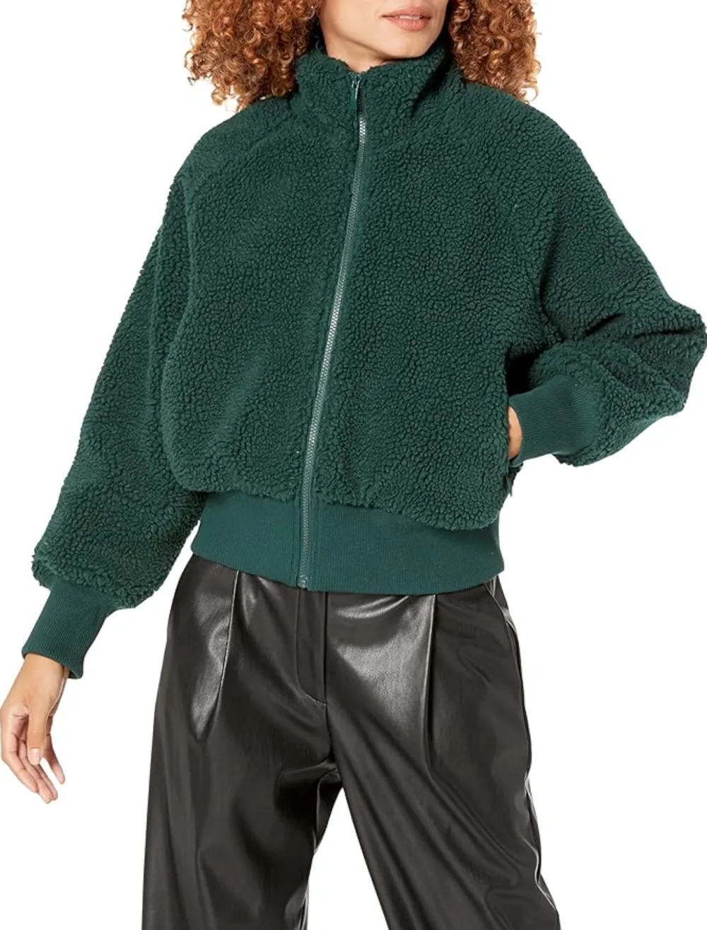 The Drop Women's Lee Sherpa Bomber Jacket