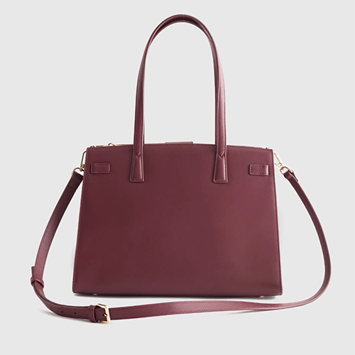 Quince Italian Leather Large Triple Compartment Satchel