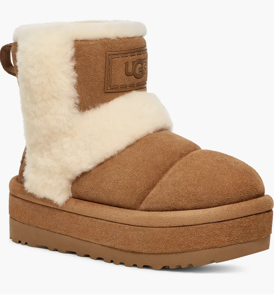 Ugg Classic Chillapeak Genuine Shearling Trimmed Boot