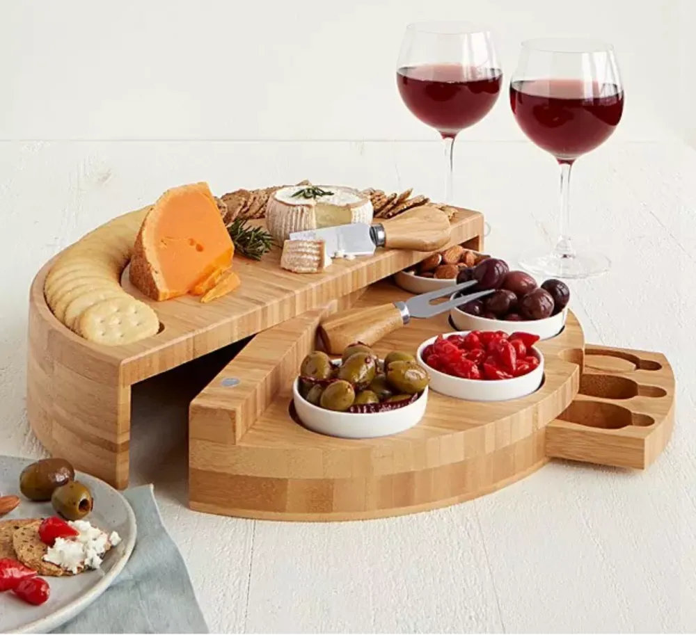 Compact Swivel Cheese & Tapas Board