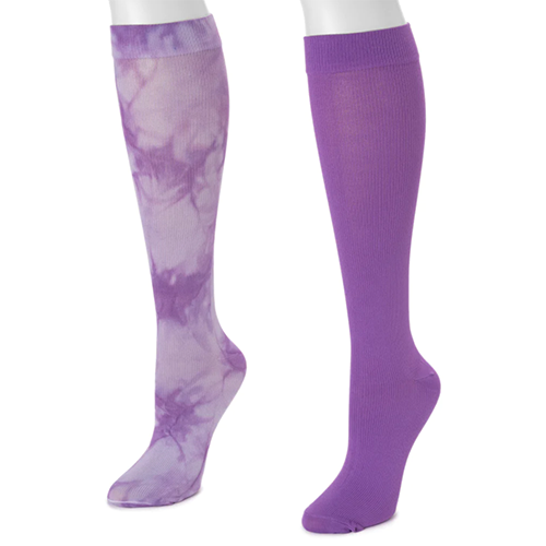 Muk Luks Women’s 2-Pair Pack Compression Socks