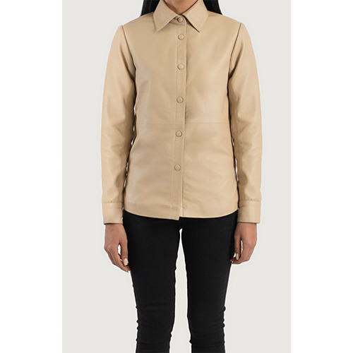 The Jacket Maker Zenith Leather Shirt Jacket