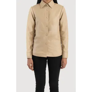 The Jacket Maker Zenith Leather Shirt Jacket