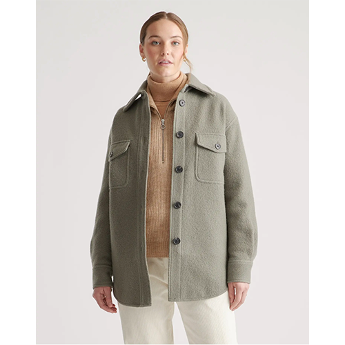 Quince 100% Merino Wool Shirt Jacket