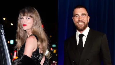 Taylor Swift Adorably Wears Trav Bracelet at Holiday Party With Travis Kelce