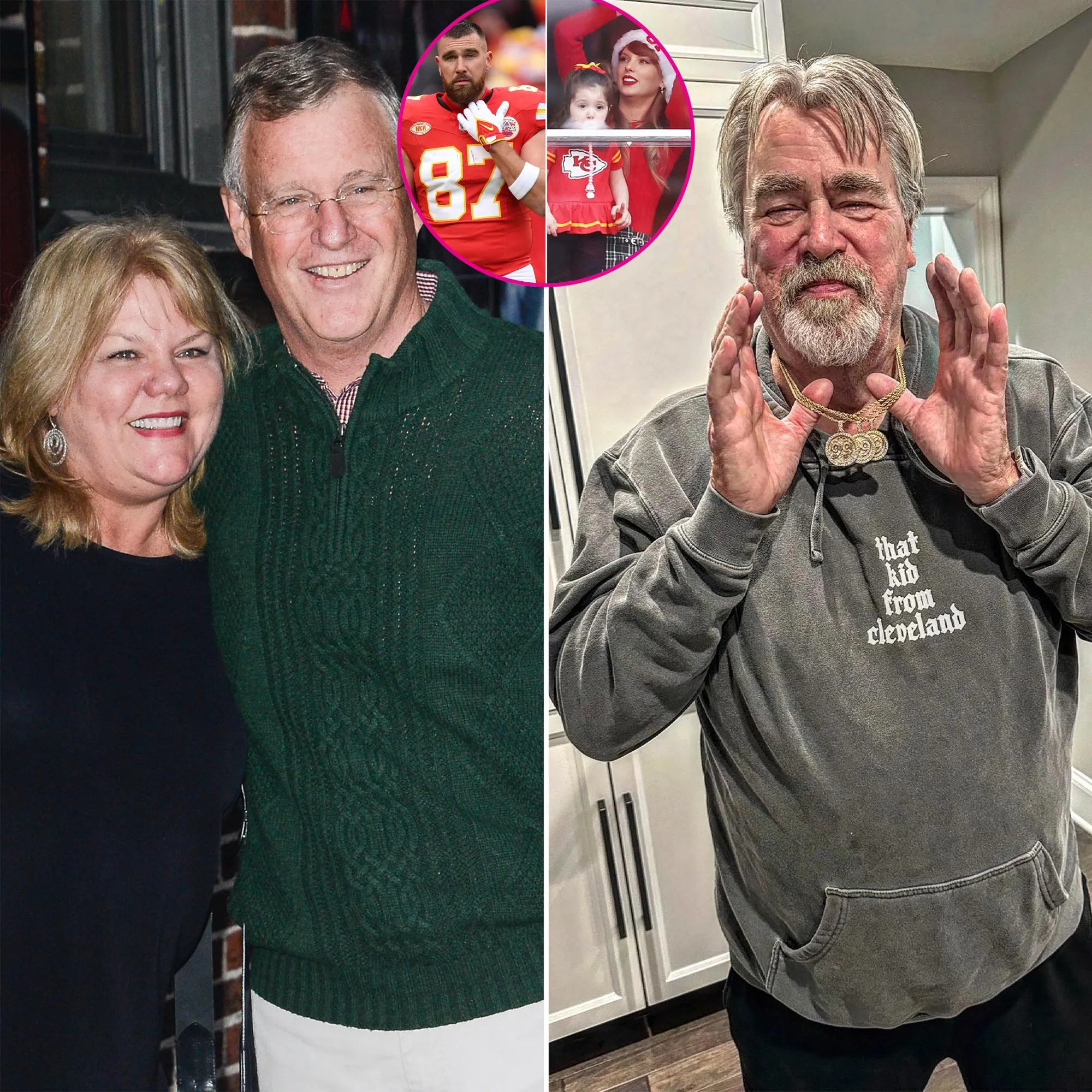 Taylor Swift Parents and Travis Kelce Dad Attend Chiefs vs Raiders Game