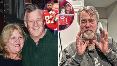 Taylor Swift Parents and Travis Kelce Dad Attend Chiefs vs Raiders Game