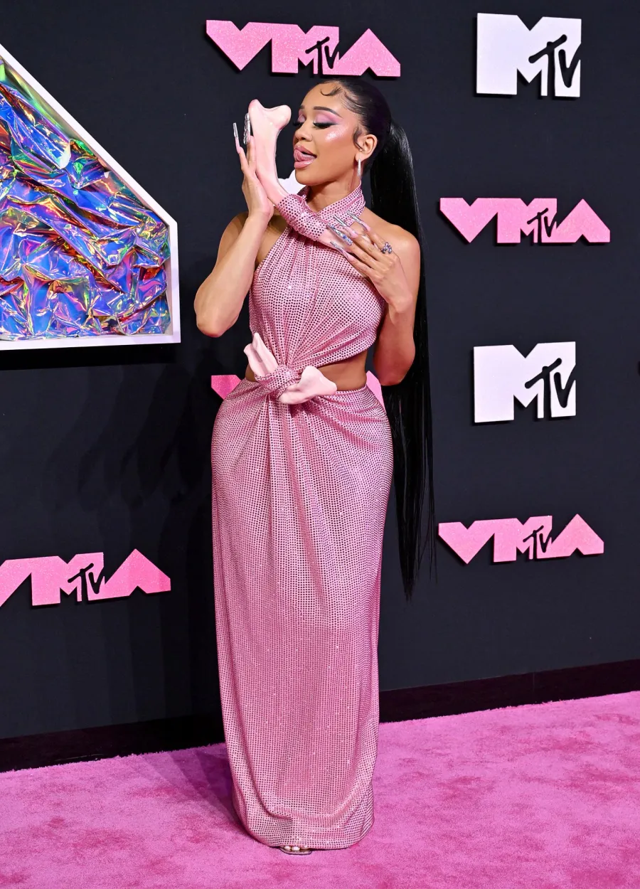 The Fiercest Fashion Risk Takers of 2023 Rihanna Cardi B Harry Styles and More 103 Saweetie attends the 2023 MTV Video Music Awards