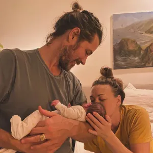 The Handmaids Tale Star Gives Birth Welcomes Baby No 3 With Husband Tim Loden