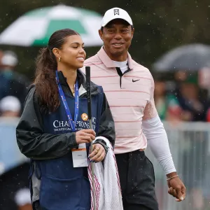 Tiger Woods is Joined by Son Charlie and Daughter Sam at the PNC Championship