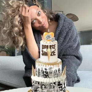 Tyra Banks Celebrates 50th Birthday Makeup Free