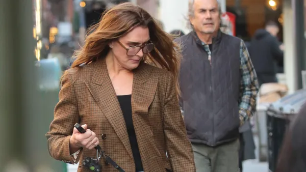 Brooke Shields in NYC on December 16, 2023.