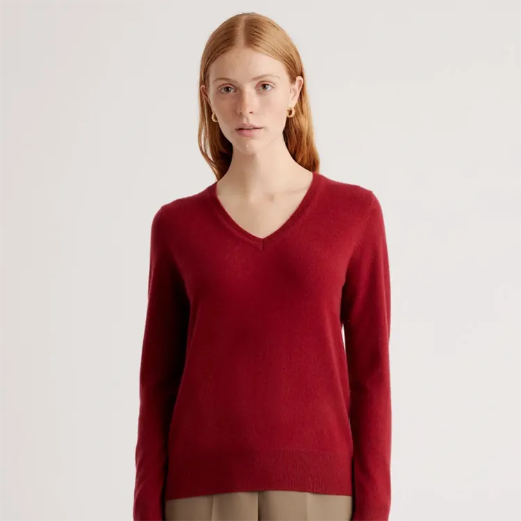 cashmere V-neck