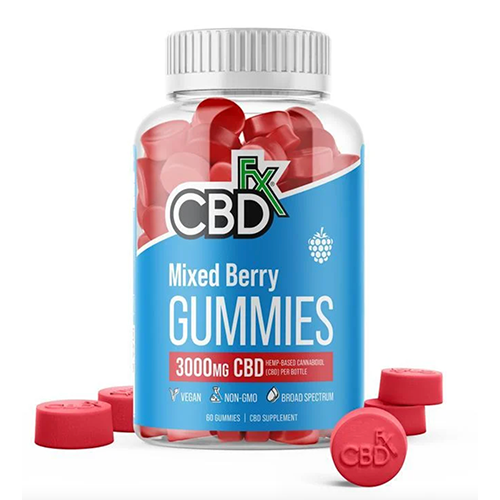 CBDfx Original Mixed Berry CBD Gummies