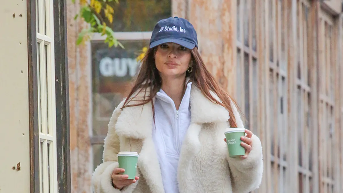 Emily Ratajkowski in NYC on December 11, 2023.