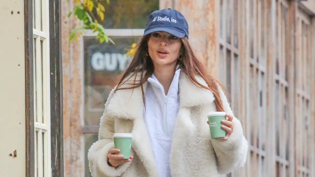 Emily Ratajkowski in NYC on December 11, 2023.