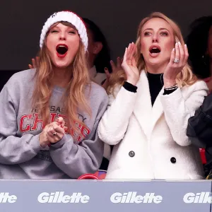 Brittany Mahomes Gifted Dads Brads and Chads Cookie While Attending Chiefs Game With Taylor Swift