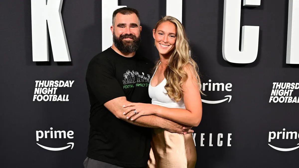 Kylie Kelce Says Christmas Is Delayed Daughters Will Watch Jason Kelce and the Eagles Play Football