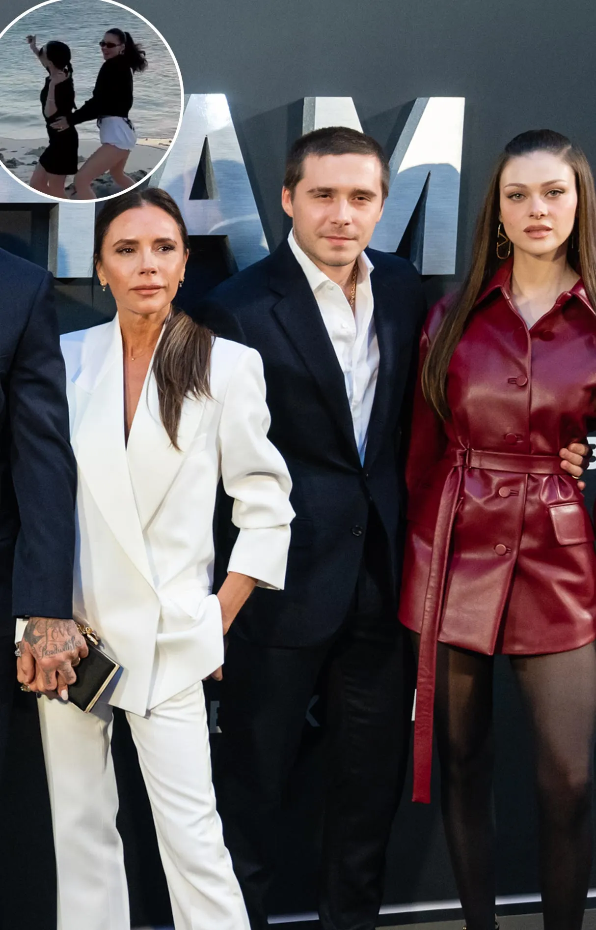 Victoria Beckham and Nicola Peltz Bust a Move on the Beach During Beckham Family Vacation