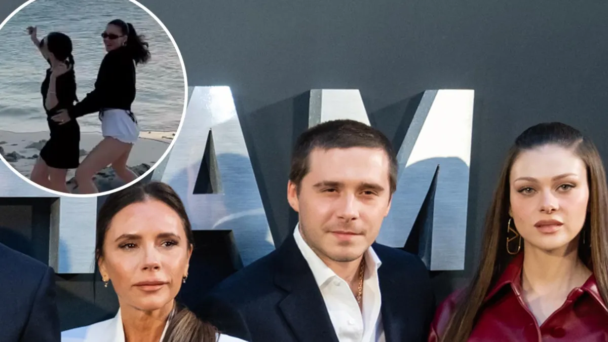 Victoria Beckham and Nicola Peltz Bust a Move on the Beach During Beckham Family Vacation