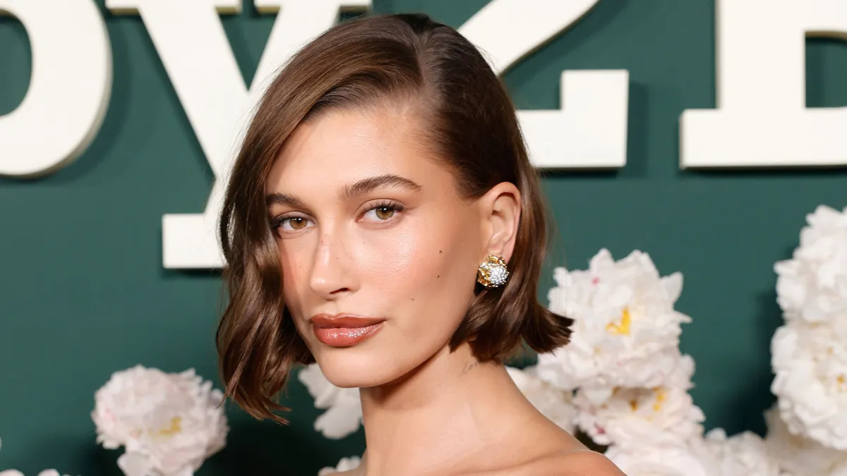 Hailey Bieber at the 2023 Baby2Baby Gala in West Hollywood on November 11, 2023.