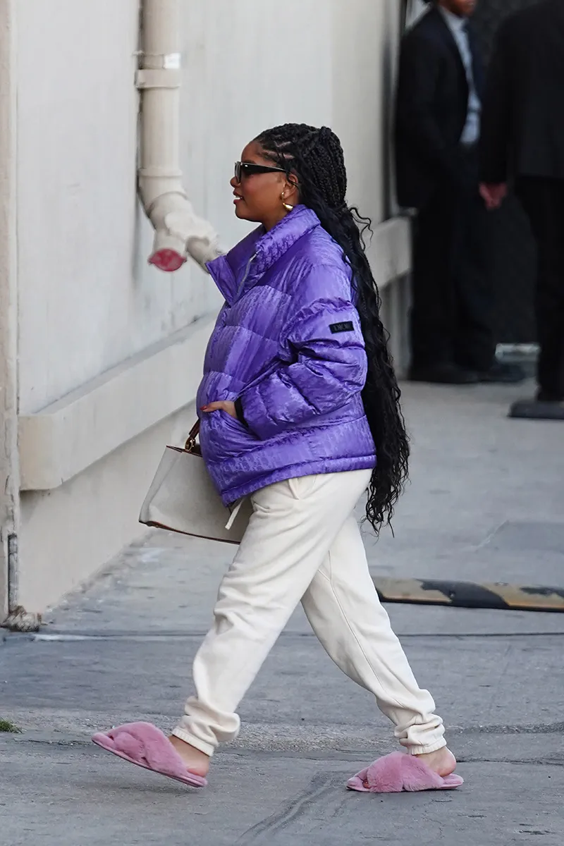 Halle Bailey in Los Angles on December 7, 2023.