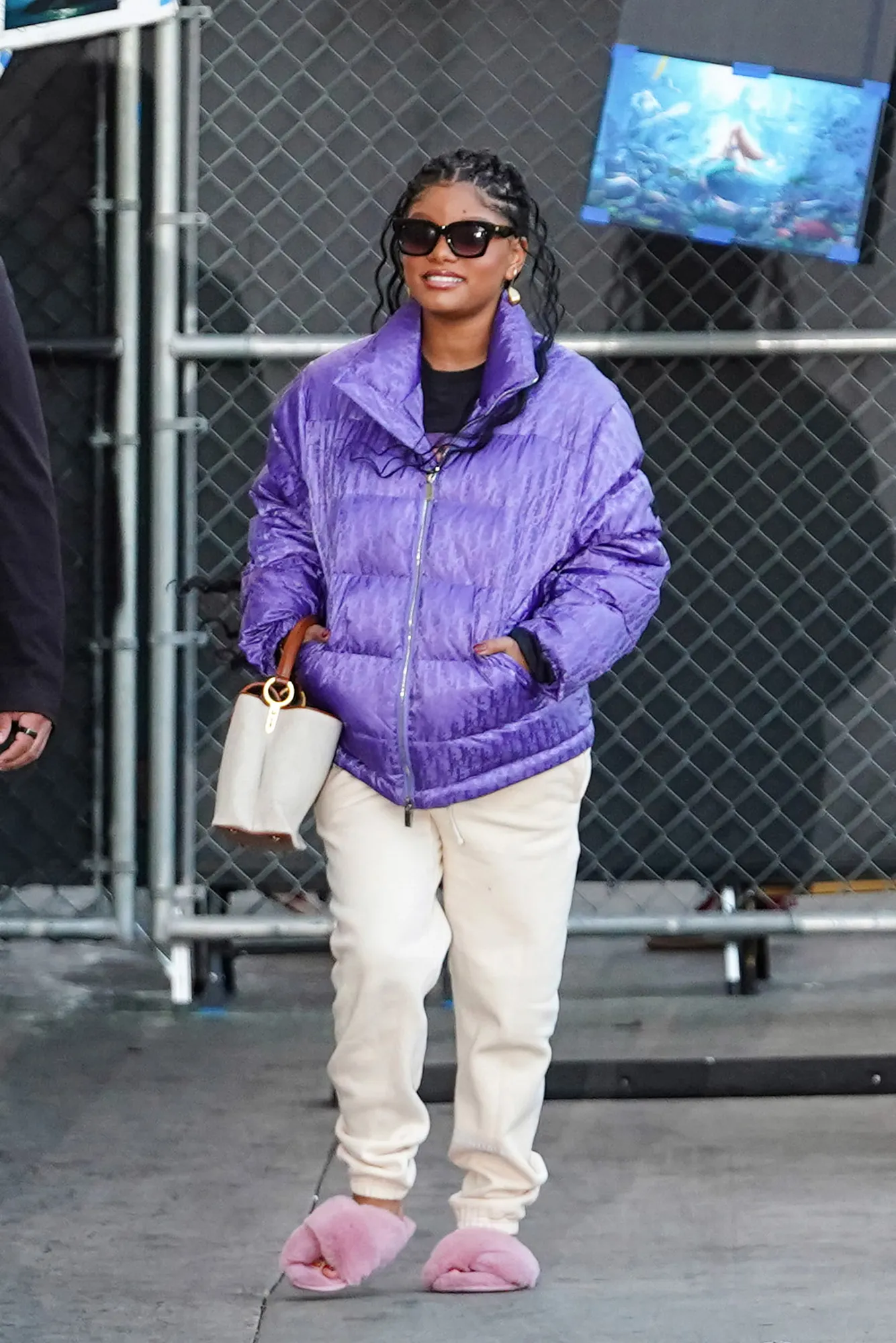 Halle Bailey in Los Angles on December 7, 2023.