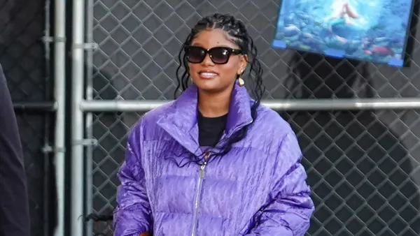 Halle Bailey in Los Angles on December 7, 2023.