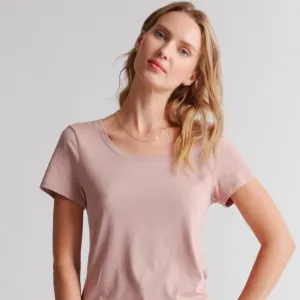 Quince Cotton Modal Scoop Neck Tee