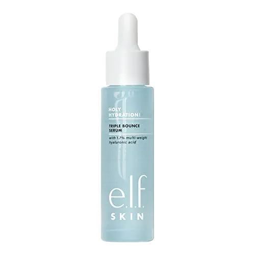 e.l.f. SKIN Holy Hydration! Triple Bounce Serum, 1.7% Hyaluronic Acid Serum For Plump, Bouncy Skin, Great For Hydrating Dry Skin, Vegan & Cruelty-Free