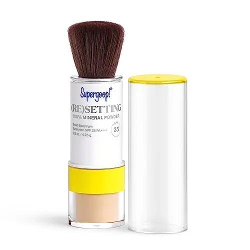 Best SPF: Supergoop (Re)setting 100% Mineral Powder Foundation SPF 35