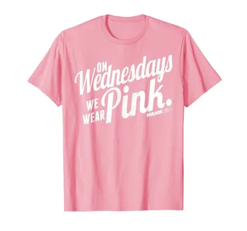 Mean Girls We Wear Pink On Wednesdays Graphic T-Shirt