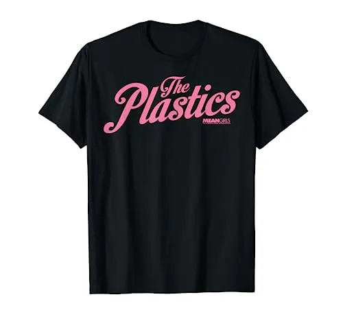 Mean Girls The Plastics Pink Script Graphic T-Shirt