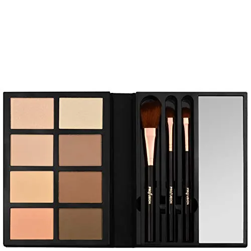 Best Shade Range: Profusion Cosmetics Radiant Glow Masterpiece Trendsetter 8 Color Contour Palette