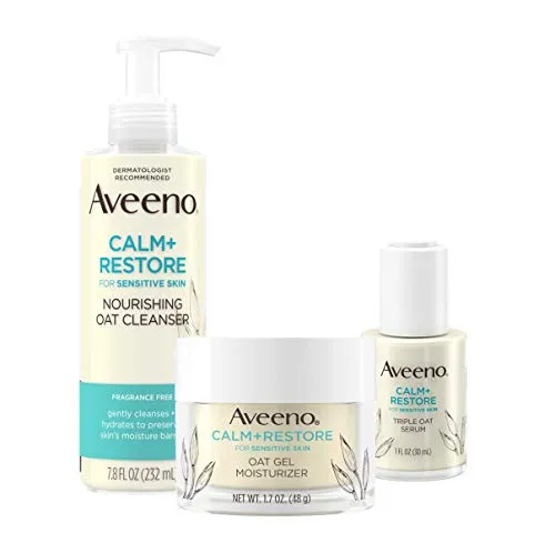 Aveeno Calm + Restore Oat Skincare Set