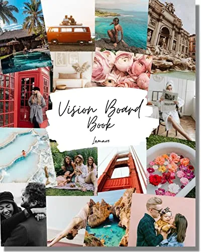 Vision Board Book - 800+ New and Improved Vision Board Pictures and Quotes for Vision Board Kit, Visualize, Inspire and Create Life Goals, Magazine for Vision Board Clip Art and Collage Book
