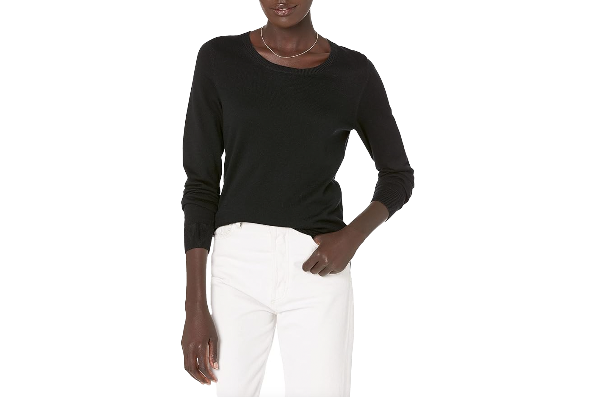 Amazon Essentials Women's Long-Sleeve Lightweight Crewneck Sweater