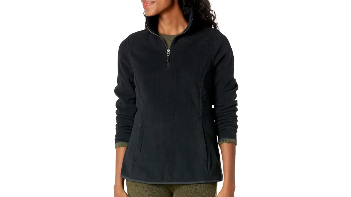 Amazon Essentials Women's Classic-Fit Long-Sleeve Quarter-Zip