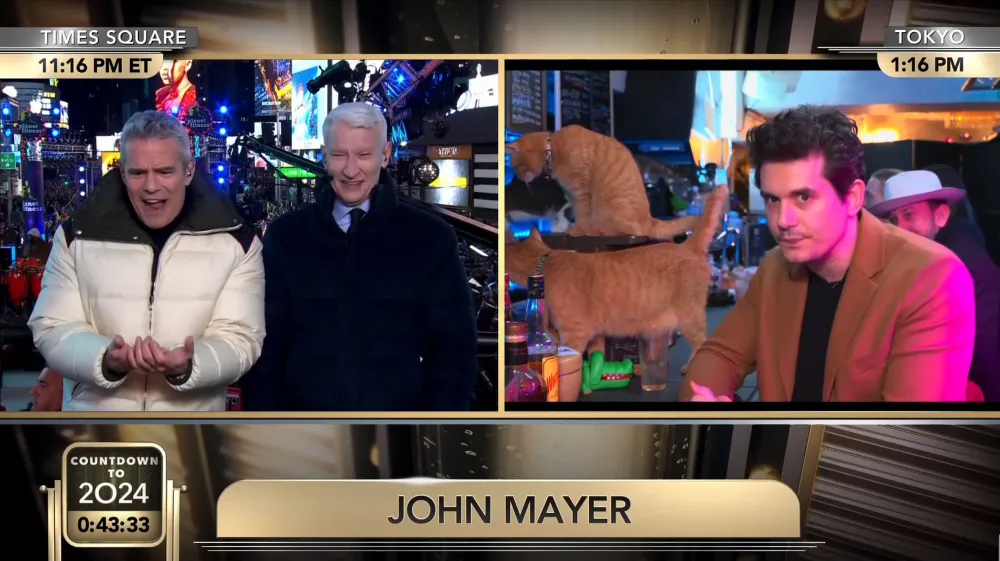 Anderson Cooper and Andy Cohen NYE Bash 5