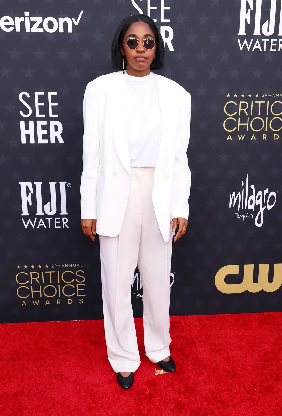 Ayo Edebiri Red Carpet Arrival 2024 Critics Choice Awards