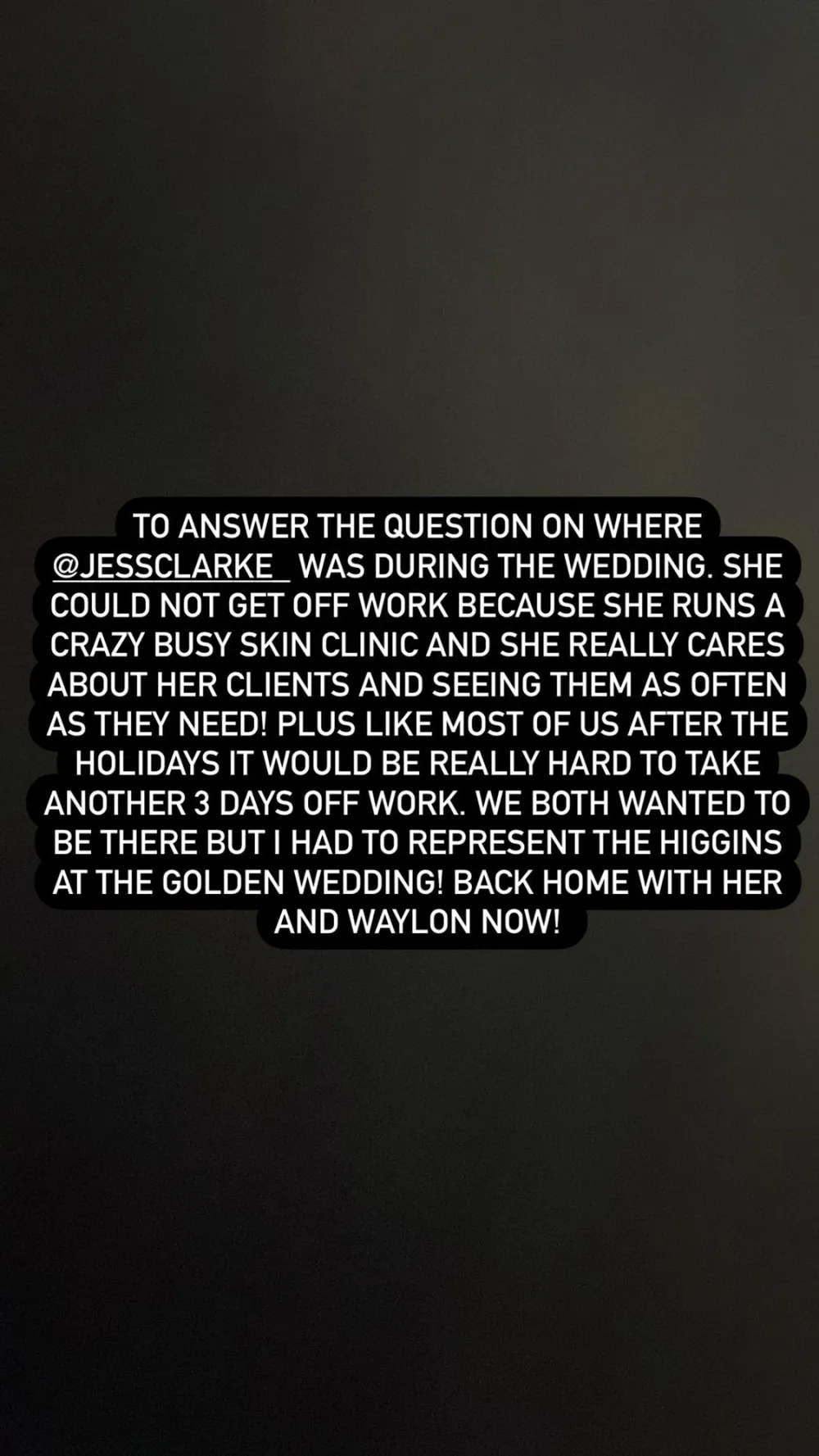 Ben Higgins Reveals Why Wife Jessica Clarke Missed Golden Wedding