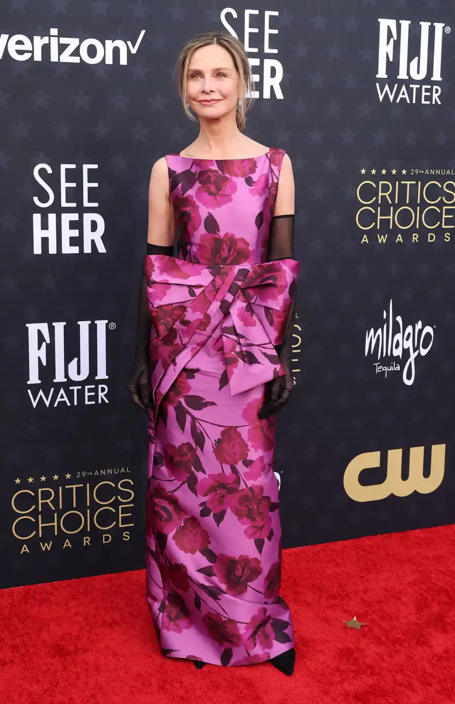 Calista Flockhart Red Carpet Arrival 2024 Critics Choice Awards