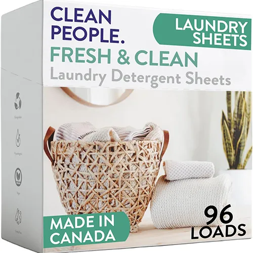 Clean People Laundry Detergent Sheets