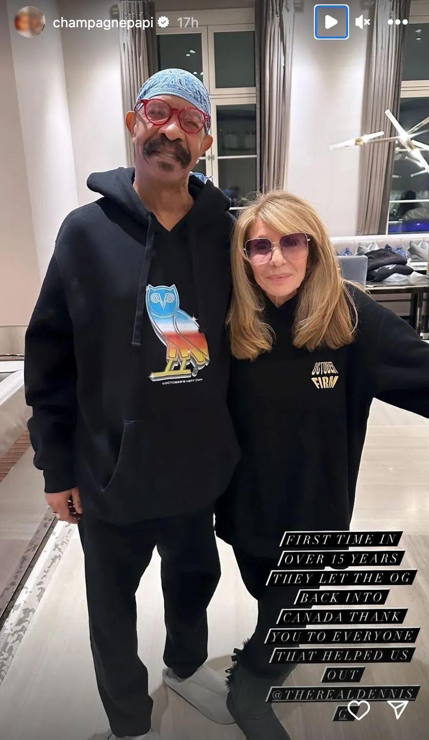 Drake&rsquo;s Parents Pose Together During Father&rsquo;s 1st Trip to Canada in 15 Years: &lsquo;They Let the OG Back In&rsquo;