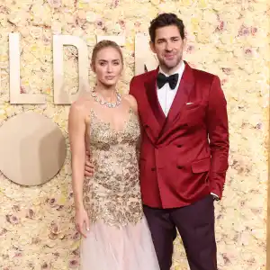 Emily Blunt and John Krasinski Are Couple Goals at 2024 Golden Globes