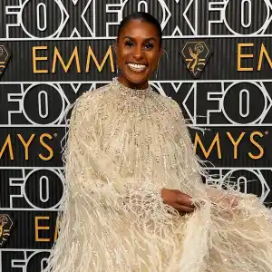 Emmy Awards 2023 Red Carpet Arrivals feature Issa Rae attends the 75th Primetime Emmy Awards
